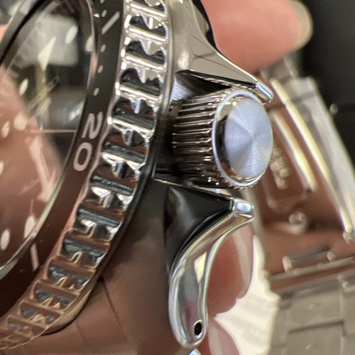 Pre-owned Seiko 5 Sports 42.5 Mm Automatic Stainless Steel Black Dial Watch - Srpd55k1??