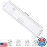 Yeeco Toothbrush Case 2 Packs, Transparent Toothbrush Travel Case, Plastic Toothbrush Holder Travel Size, 7.87 x 1.85 x 1.18 inches Portable Toothbrush Case for Traveling,Clear