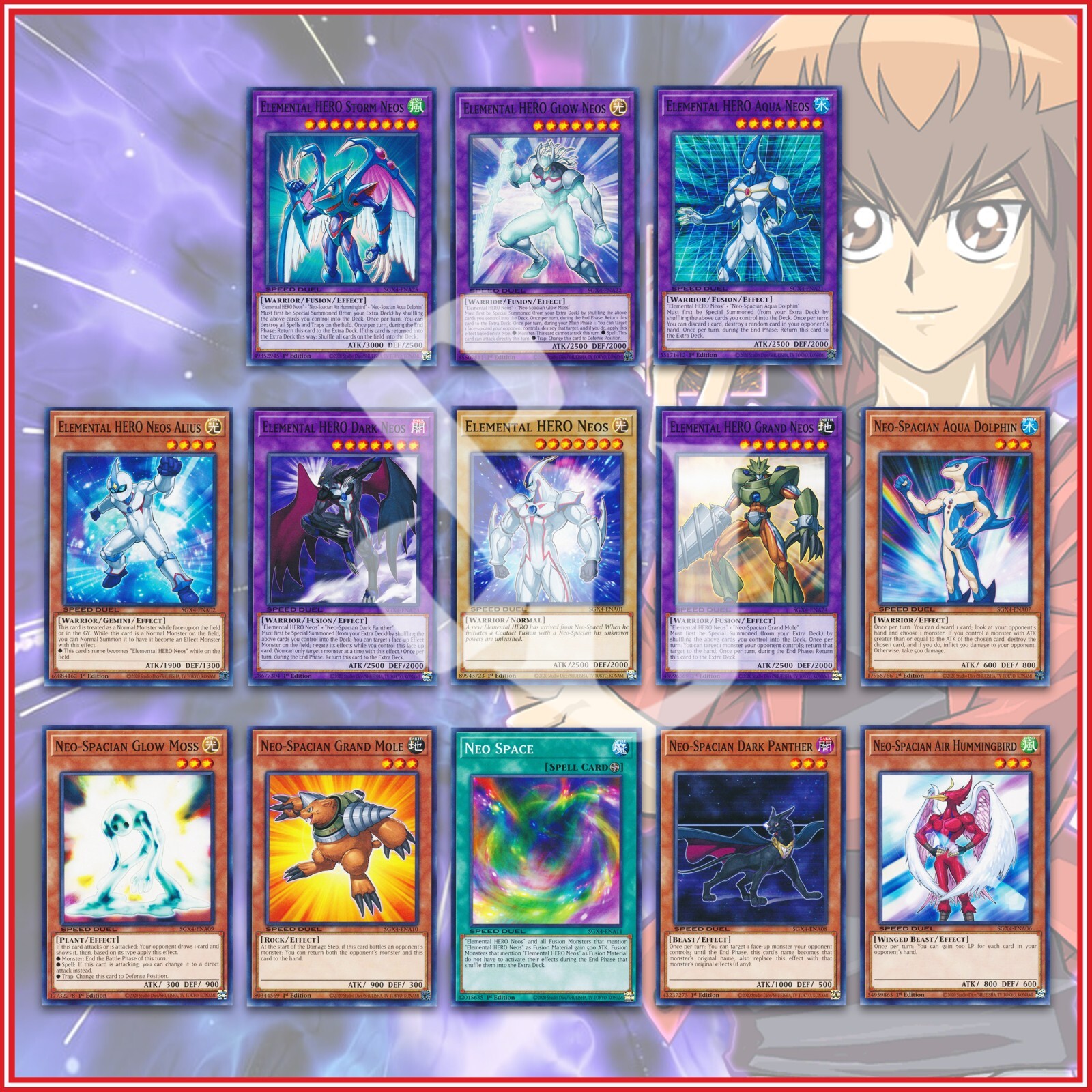 JADEN'S NEO SPACIAN DECK 13 | Aqua Dark Glow Storm NEOS Elemental
