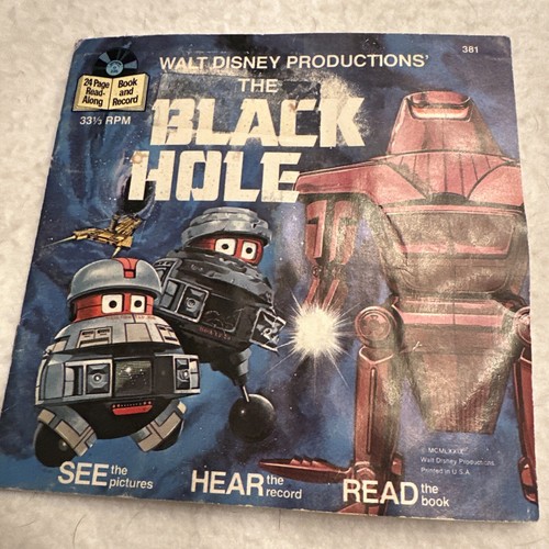 1979 The Black Hole 24 page read along book and record Walt
