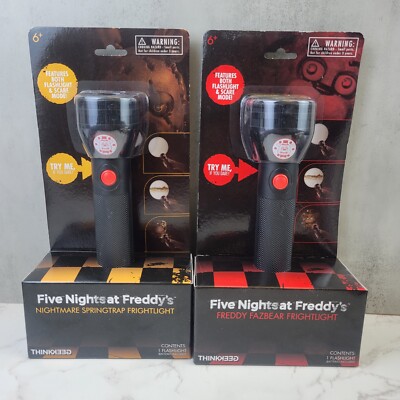 Five Nights At Freddy's Freddy Fazbear and Nightmare Springtrap Frightlight  Lot