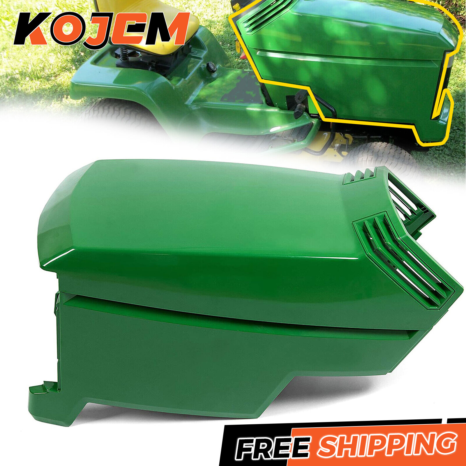 For John Deere GT242 GT262 LX178 Upper Lower Hood Kit For