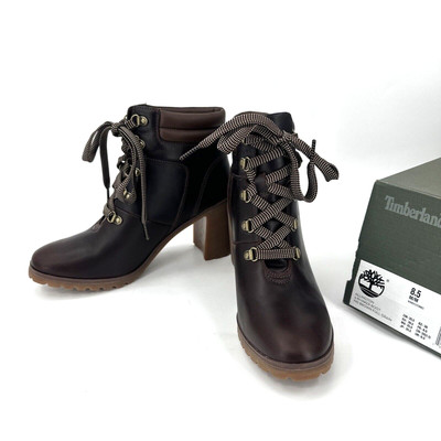 Timberland Allington Boots Womens 8.5 Brown 5'' Hiker Full Grain Leather NEW