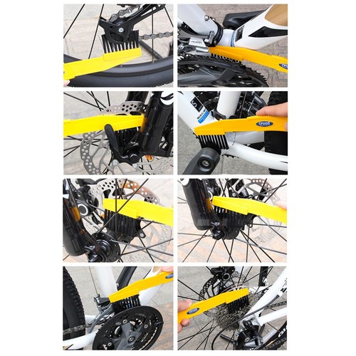 MTB 6 sets Motorcycle Chain Wheel Cleaning Brushes Gloves Wash Cleaner Tools