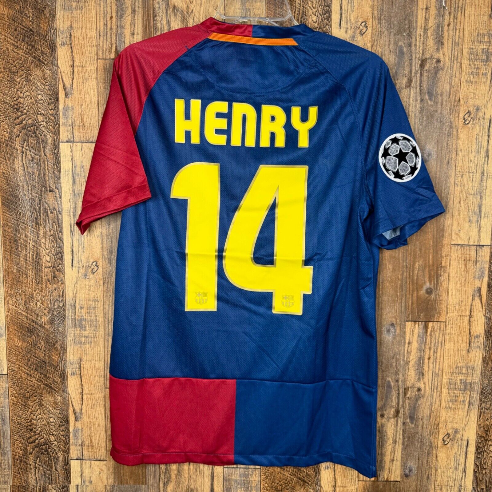 FC Barcelona 2008-09 Home Soccer Jersey HENRY #14 Nike Men's FC Barcelona 2008-09 Home Soccer Jersey HENRY #14 Nike Men's