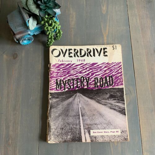 1968 February Overdrive Vintage Trucker Magazine Mystery Road Collectible 