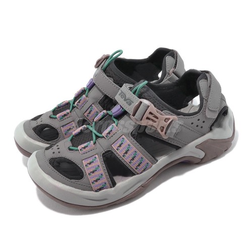 

Сандалии Teva Omnium W Grey Purple Women Strap Outdoor Trail Water Shoes Sandal 6154SIPL, Серый, Omnium W