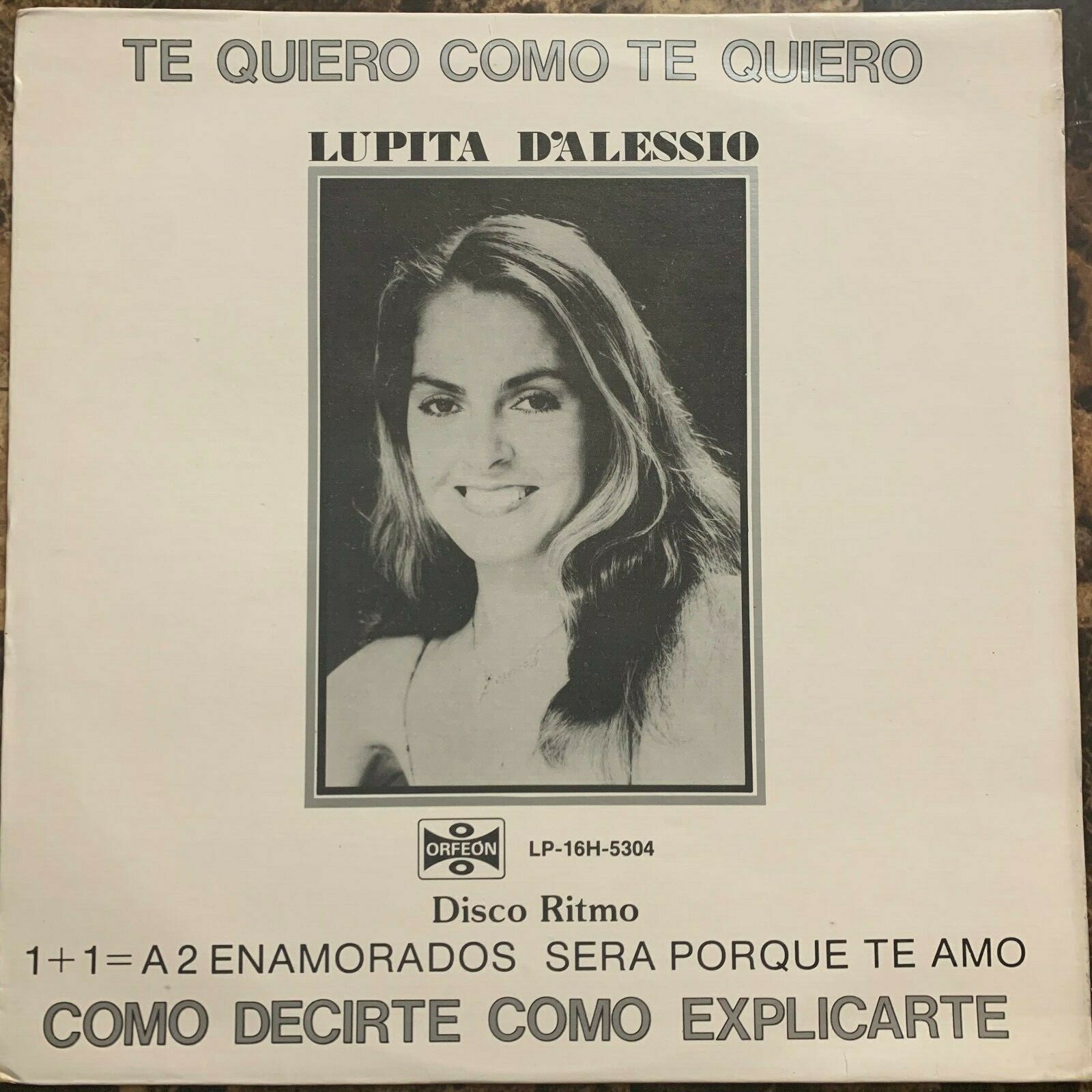 【中古】 La D’Alessio LupitaD’Alessio Lupita D'alessio, Disco Ritmo, 1982 Mexican Lp Latin Pop | eBay