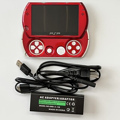 WHITE / RED Sony PSP Go 16GB System PSP-N1001 w/ Charger WHITE / RED Sony PSP Go 16GB System PSP-N1001 w/ Charger