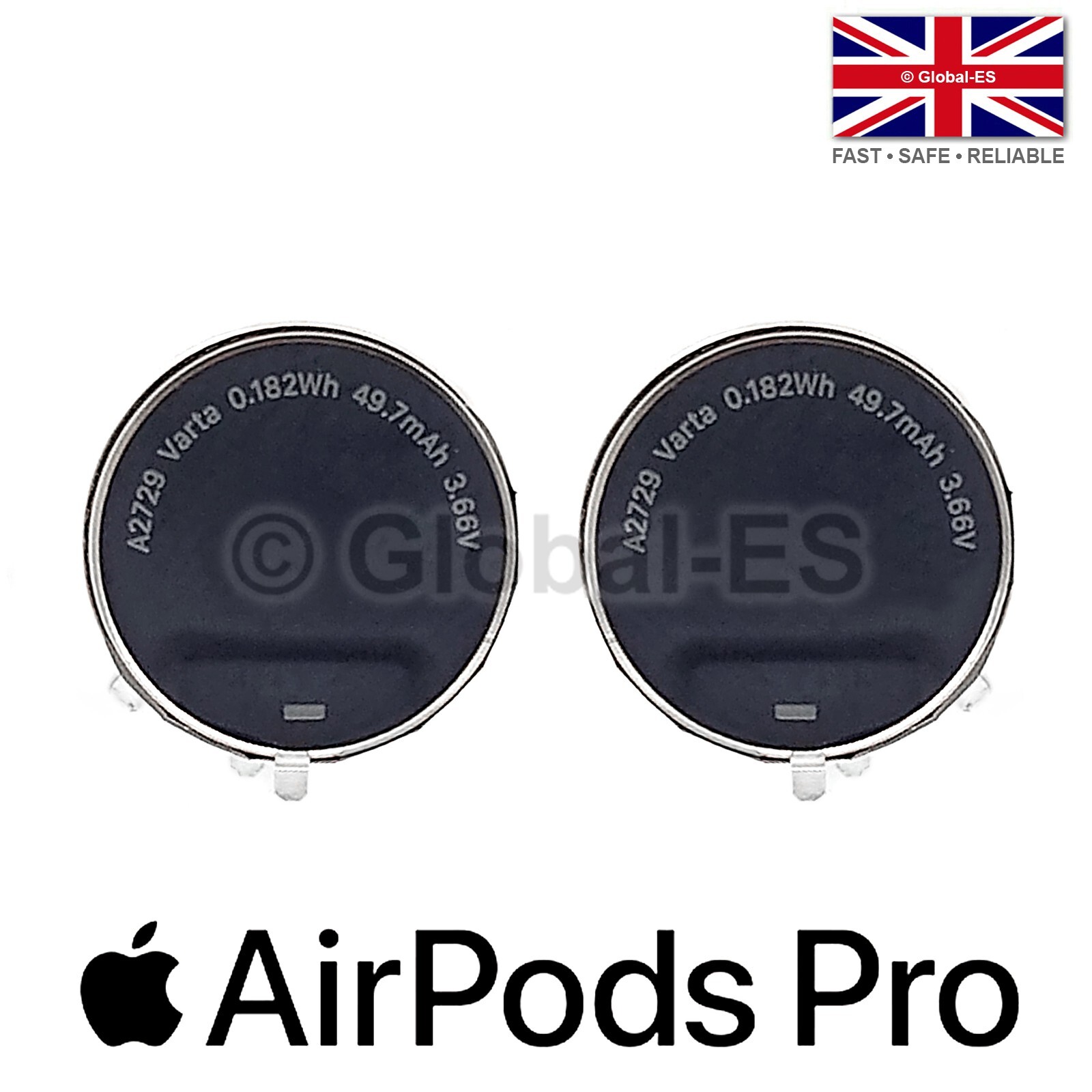 Apple Pods Pro Battery (L+R Pair) - CP1154 3.6V 50mAh | eBay