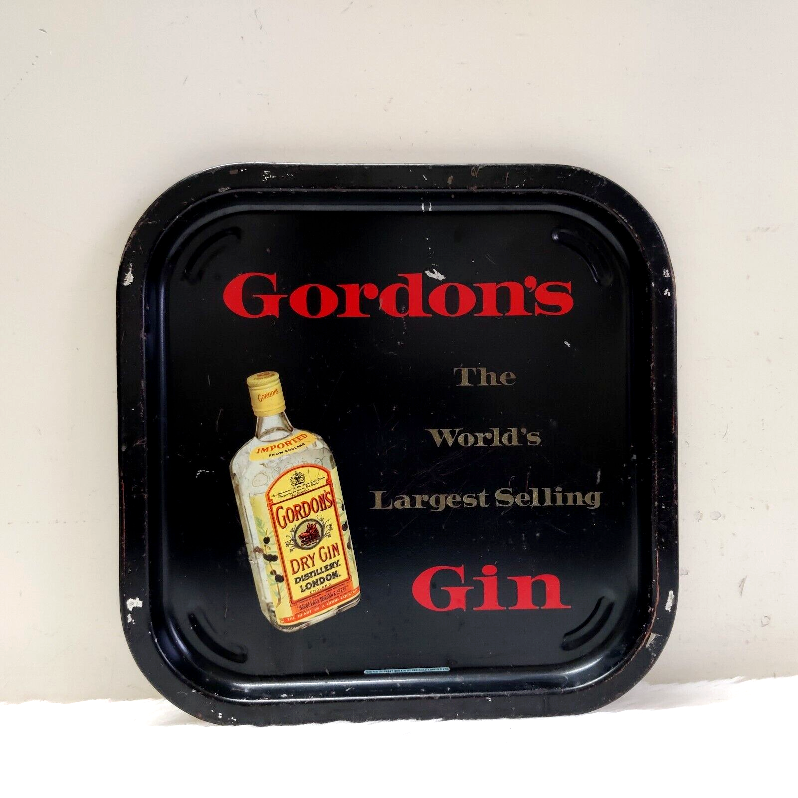 Gordon's Dry Gin 1957年輸入品 Vintage Gordon's Distilled London Dry Gin Bottle, 1950s