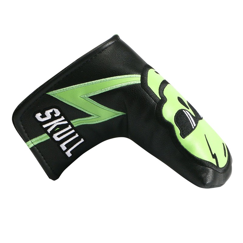 Golf Putter Covers Leather Blade Putter Head Cover Skull Skeleton Golf Club Bag
