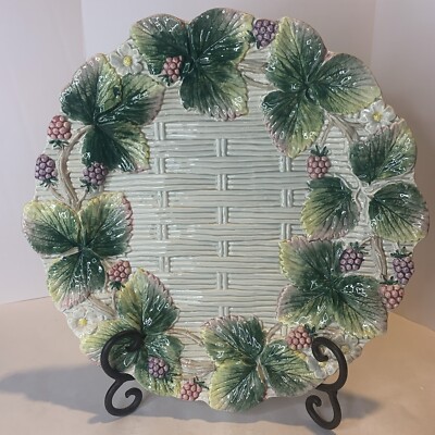 Fitz And Floyd  WildBerries  Luncheon Plate 11 Inch Diameter