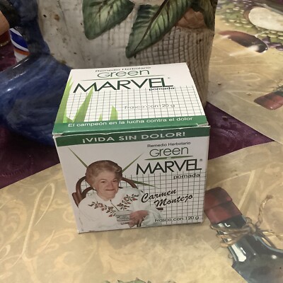 Green Marvel Pomada-Muscle/Joint Aches & Pains/ Dolores Musculares Y Articulacio
