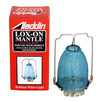 Aladdin R150 Lox-on Oil Lamp Mantle, Brighter and Cleaner Light Equals 40W Bulb