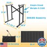 Sardoxx Adjustable DJ Stand Portable Audio Mixer Stand Angled Foldable DJ Table Studio Music Synth Stand w/35” x 17.7” Tabletop and Carrybag For Drum Machines, Controller, Keyboard, DJ Turntables