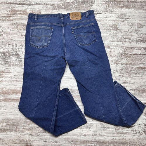 VINTAGE LEVIS 517 Jeans Men&rsquo;s 40x32 PERMANENT PLEAT Cowboy Denim Blue 1999
