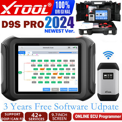 XTOOL D9SPRO Auto Full Diagnostic Bidirectional Scanner DOIP+CAN FD Tool OBD2 