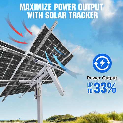 ECO-WORTHY Bifacial 100W Watt Solar Panel 2Pack (200W) Mono 12V/24V for Sunshed