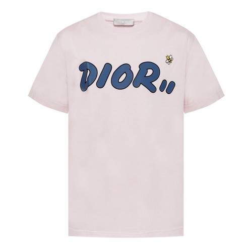 Christian Dior X KAWS Bee Logo Graphic Tee Pink T-Shirt