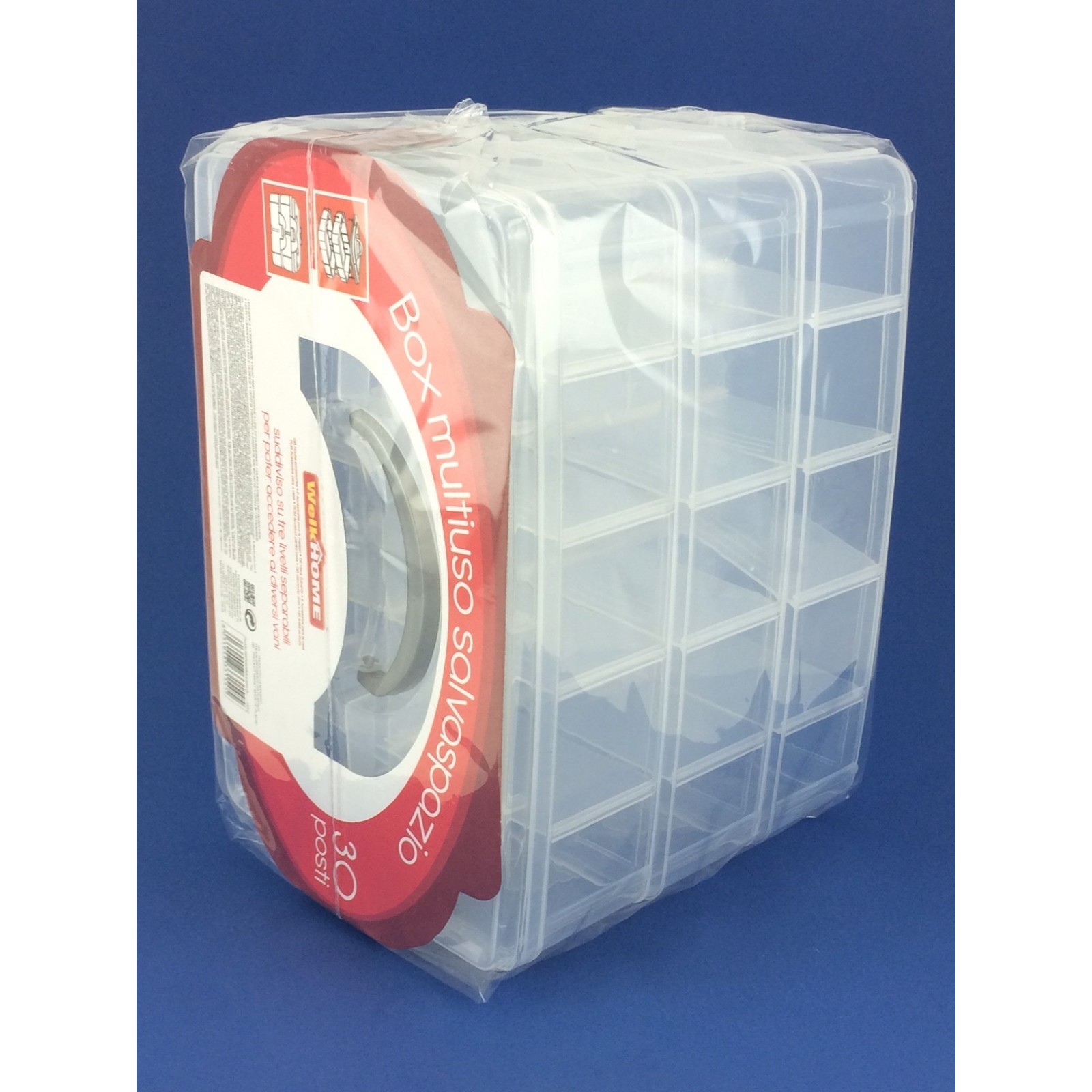 Box Multiuso Salvaspazio Cassettiera 3 Scomparti 30 Posti Minuterie idea