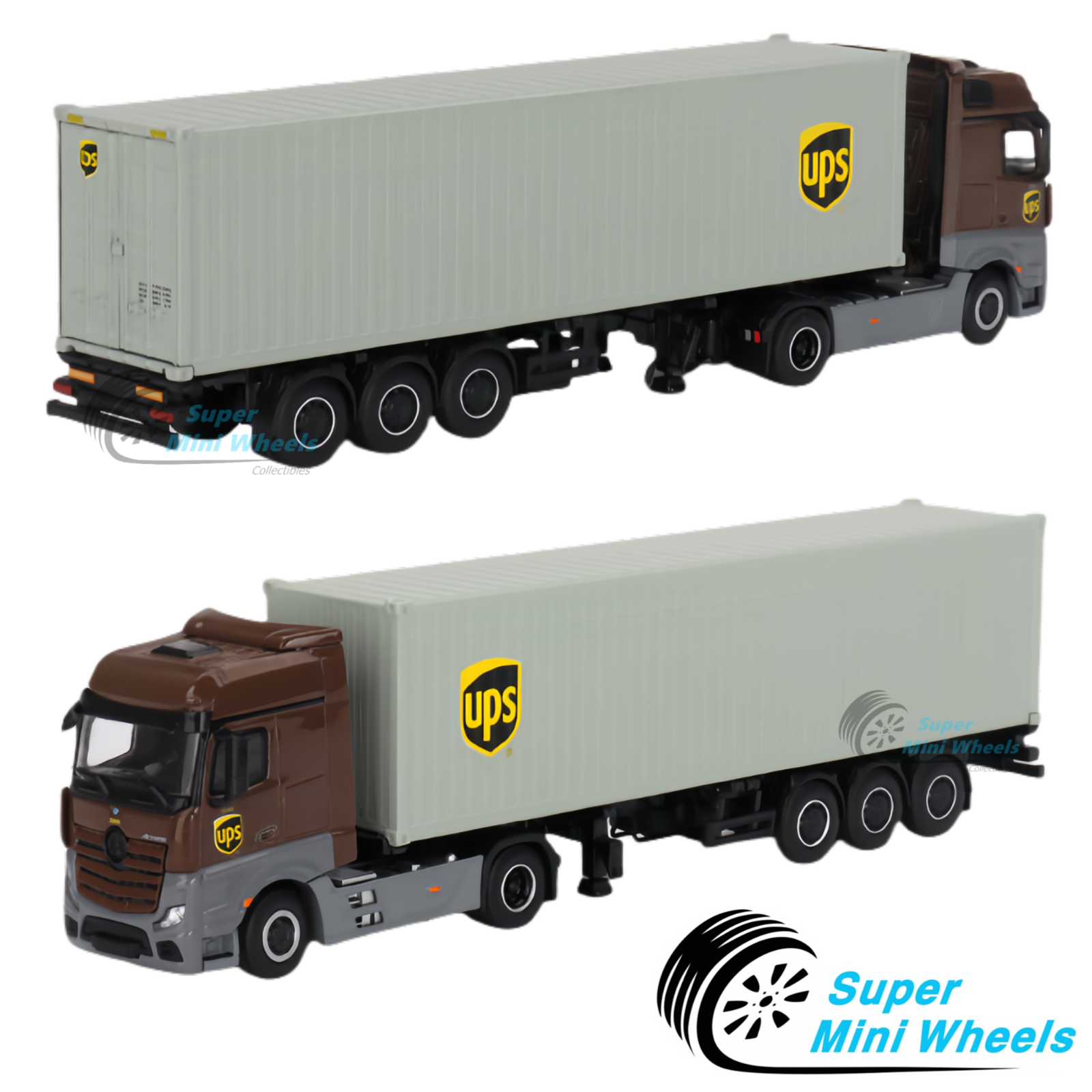 Mini GT 1:64 Mercedes-Benz Actros w/ 40 Ft Container 