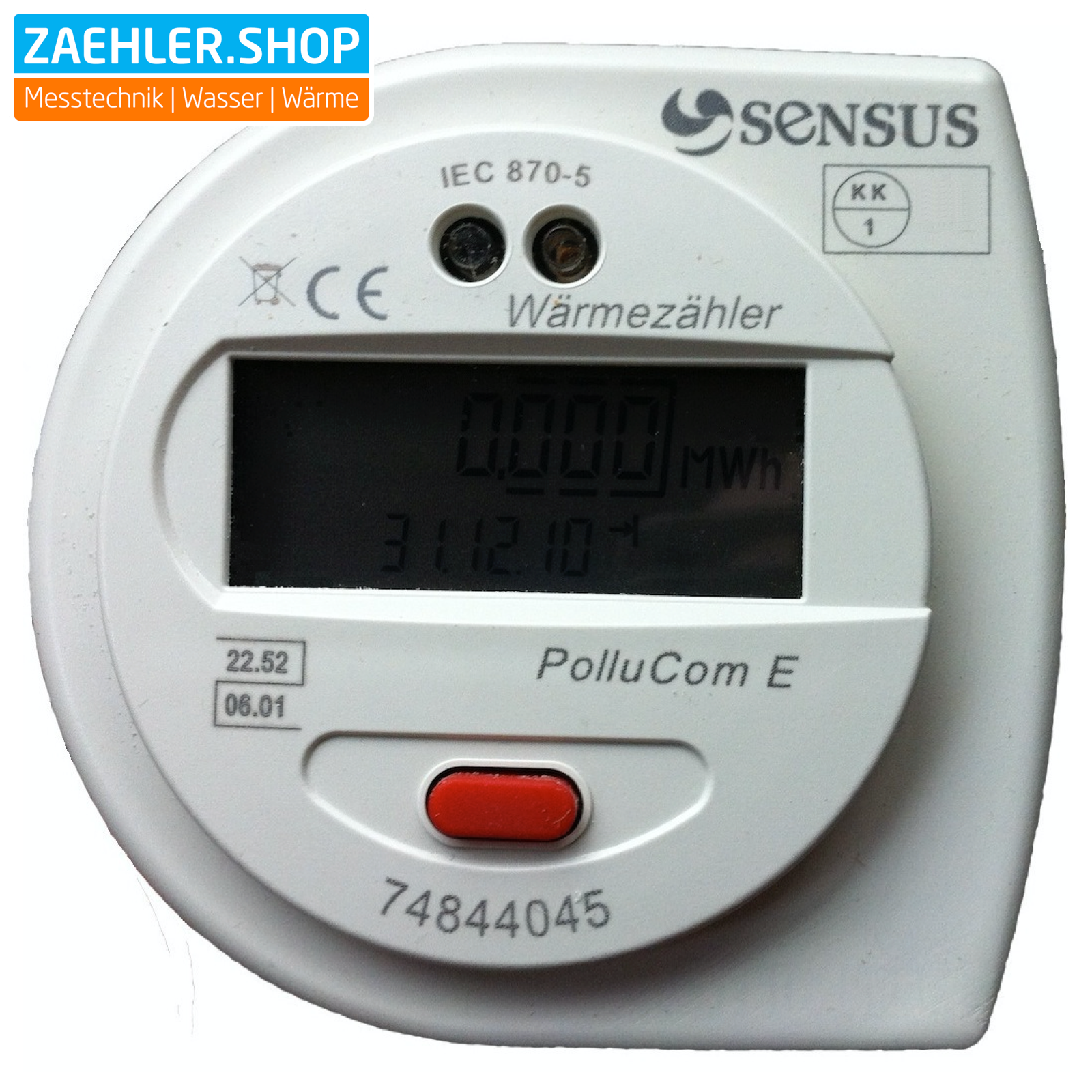 Wärmezähler Sensus PolluCom E Qn 0,6 1,5 u. 2,5 - 110 u. 130mm Wärmemengenzähler