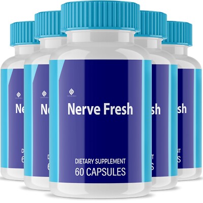 (5 Pack) Nerve Fresh Cognitive Capsules For Neuropathy Reviews (300 Capsules)