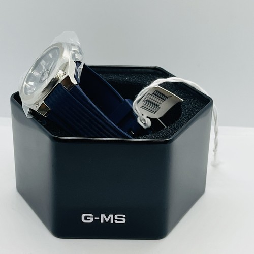 Pre-owned Casio Women's Baby-g Digital/analog Msg-c100-2a Silver/blue 36mm Watch