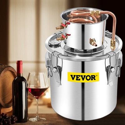 VEVOR 13.2Gal Alcohol Distiller Water Wine Distiller Brewing Kit w/ Water Pump