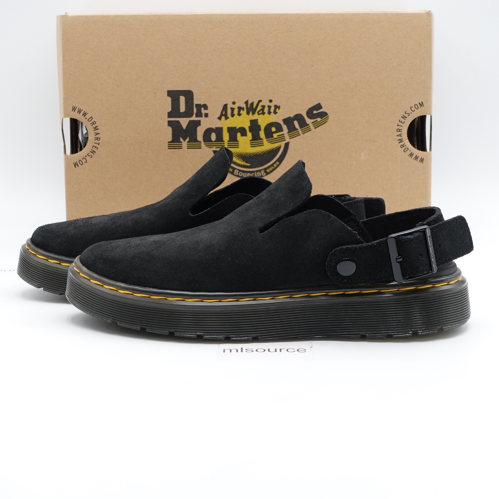 靴 Dr.Martens KARMILLA Dr Martens KARMILLA Black Front Zip & Laced Boots 10 W EU42