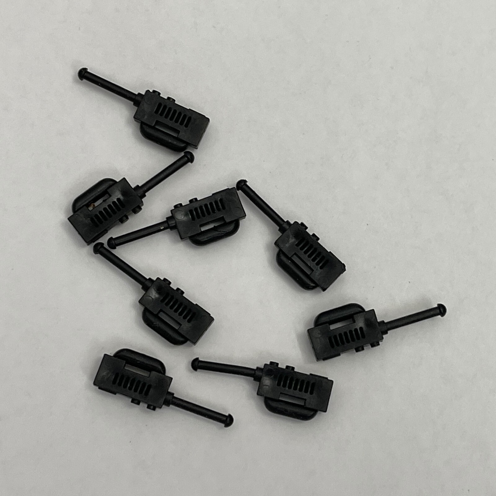 Vintage Lego Walkie-Talkies Radios Black Replacement Part Piece Lot of 8