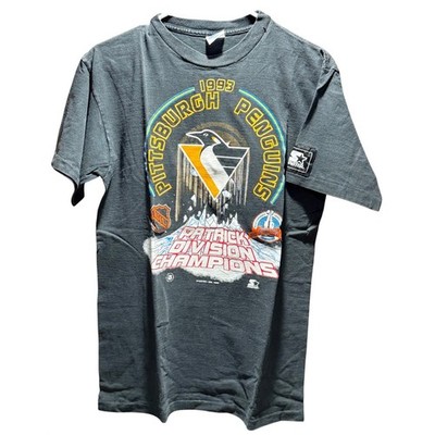 Vintage 1993 Pittsburgh Penguins Starter T-Shirt Patrick Division Champions L
