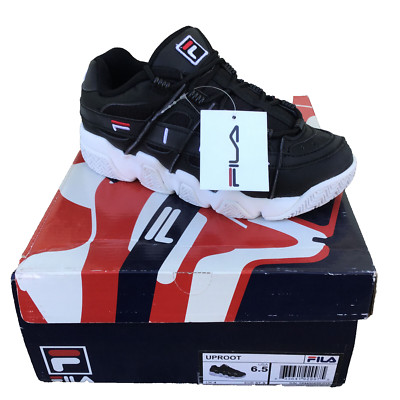 Fila Uproot Women's Size 6.5 Low-Top Chunky Sneakers Shoes White Black Box