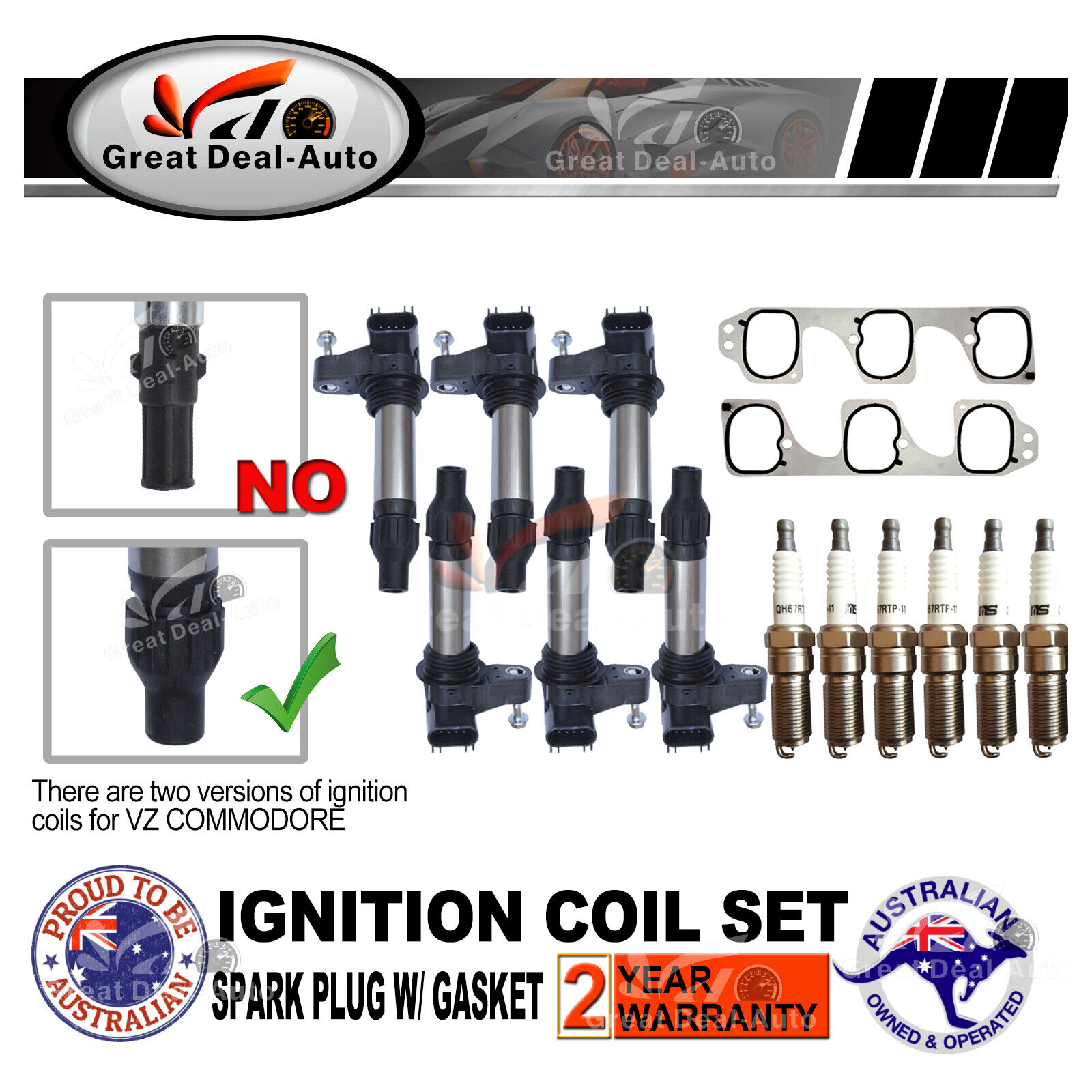 6 x Ignition Coils for Holden Insignia 2015 - 2017 2.8 V6 - 12590990 6 x Ignition Coils for Holden Insignia 2015 - 2017 2.8 V6 - 12590990
