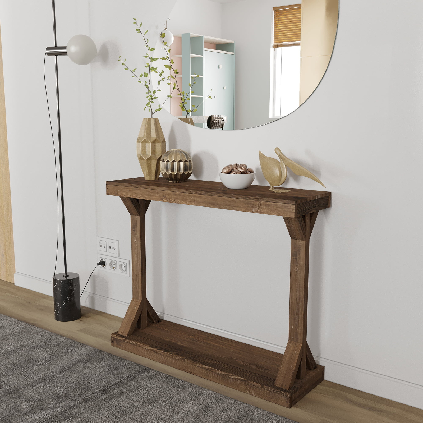 Sofa Side Storage Shelf