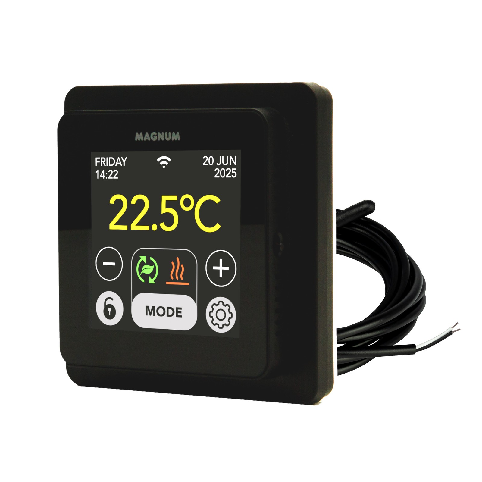 Magnum MRC WiFi Smart Thermostat, schwarz - Bild 