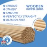 Dowel Rods Wood Sticks Wooden Dowel Rods 1/4 x 36 Inch Unfinished Hardwood Sticks for Crafts and DIYers 250 Pieces by Woodpeckers