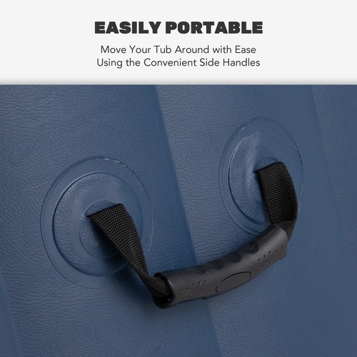 CO-Z Inflatable Hot Tub w Heater & 130 Massaging Jets 6 Person w Cover and Pump