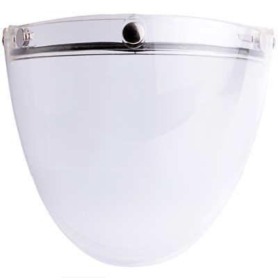 Helmet Shield Flip Up Visor Face Mask for 3-Snap Motorcycle Open Face Jet Helmet