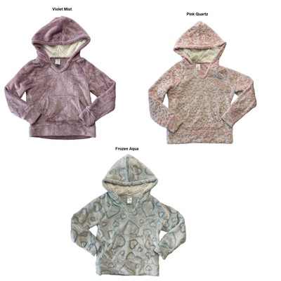 

Пуловер с длинными рукавами и плюшевой подкладкой из шерпы для девочек Members Mark Girls Толстовка с капюшоном