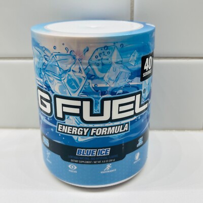 New Sealed Gamma Labs G Fuel Blue Ice Energy 40 Servings 15 Calories 9.8 Oz