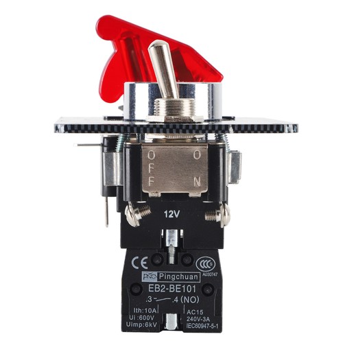 Carbon Ignition Button Switch Panel Engine Start Push LED 12V Toggle Racing Car