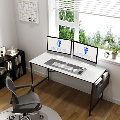 ACTIVESIT 55in Computer Desk with Storage Bag Home Office Desk Writing Table
