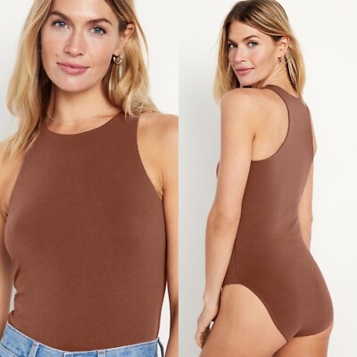 Old Navy Women'sTank Top Bodysuit Baked Bronze Size XS or Small $25