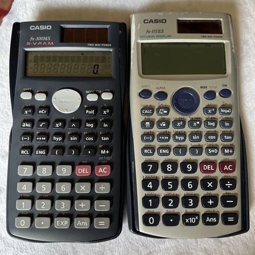 Casio Scientific Calculator Fx-300MS & Fx-115 ES (USED) Set