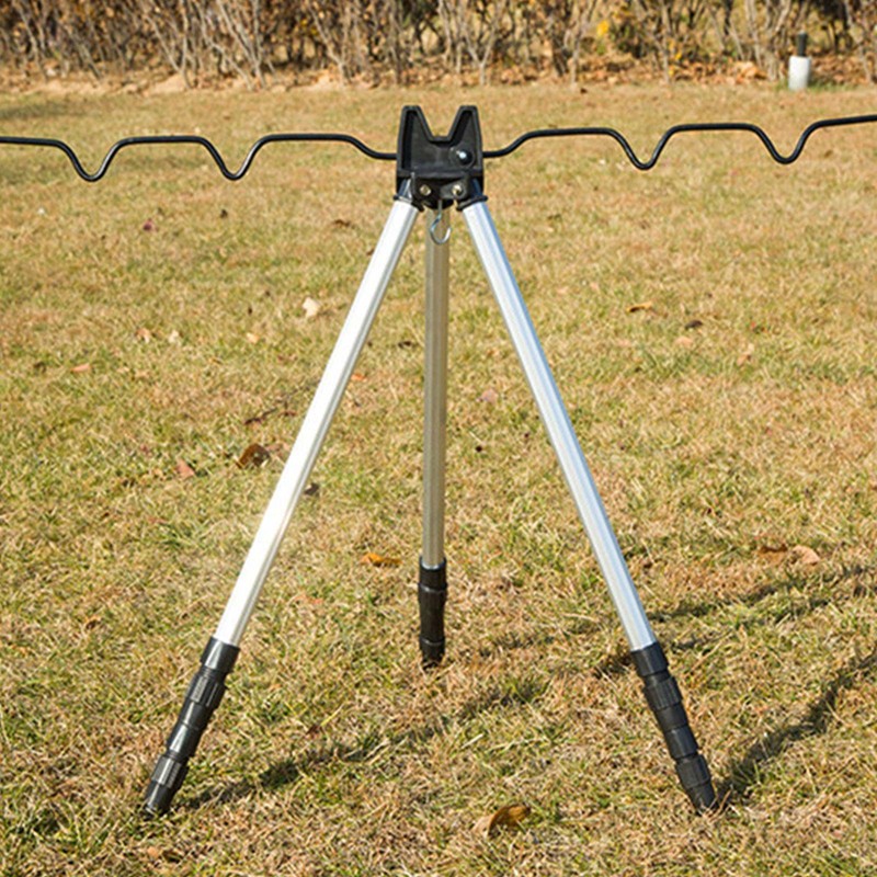 Portable Folding Fishing Rods Tripod Stand Rest Tackle for Outdoor Sea