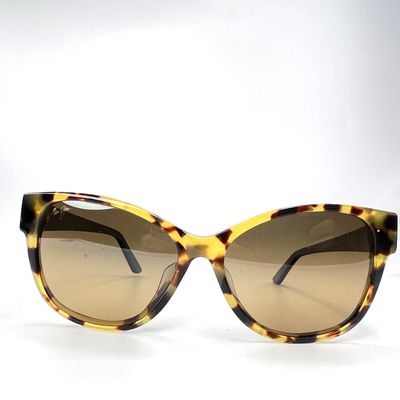 Maui Jim Summer Time Sunglasses MJ732 10L Brown Havana Cat Eye 54