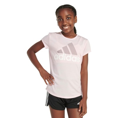 Футболки и топы для девочек adidas Kids Essential Poly Melange Tee S24(для больших детей)