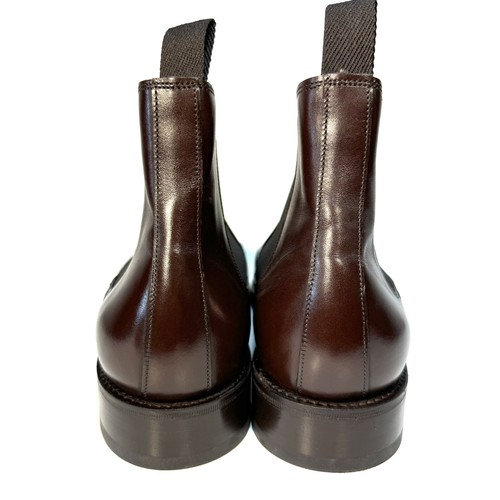 JOHN LOBB JOHN LOBB MENS CARNE LEATHER OXFORD CHELSEA BOOTS OAK BROWN 9.5 (MSRP $2,360)